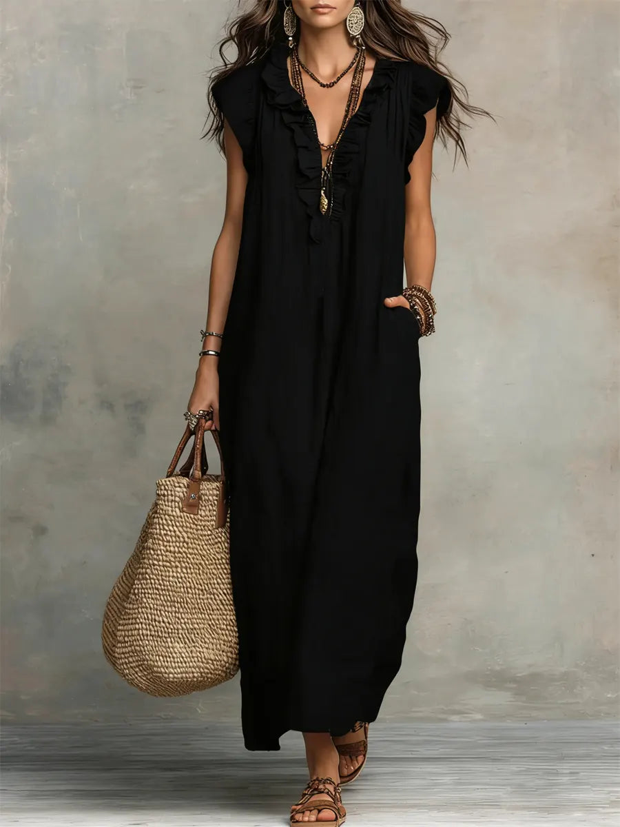 Camélia | Vestito lungo bohemien