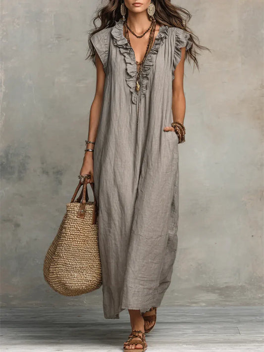 Camélia | Vestito lungo bohemien