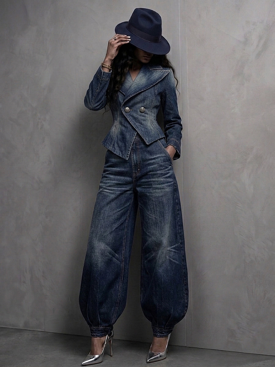 Charlotte™ | Pantaloni a gamba larga in plaid con orlo curato e sofisticato