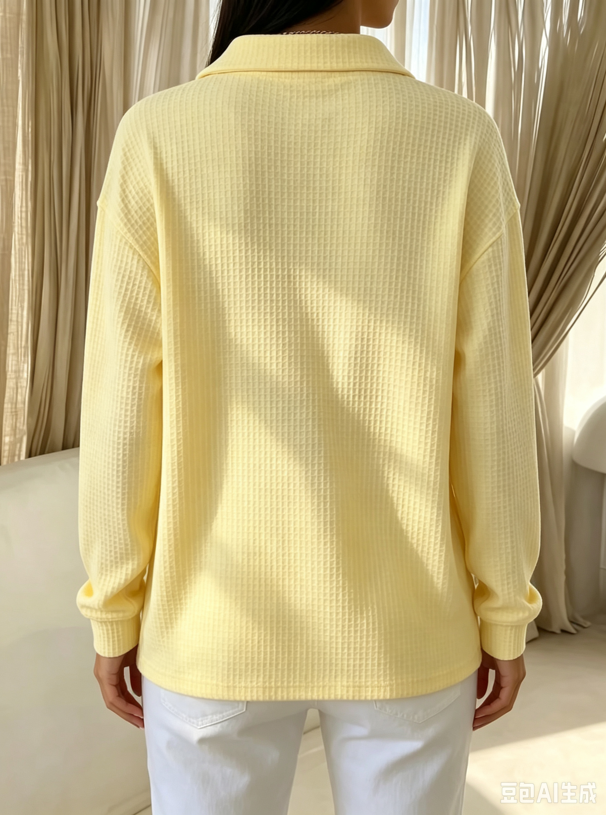 Idalia | Polo Top in Maglia Waffle Chic e Morbido