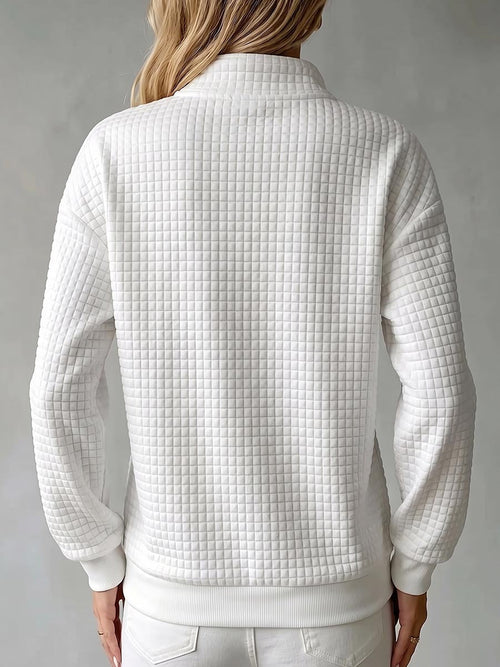 Brynmore | Pullover Casual in Maglia Waffle