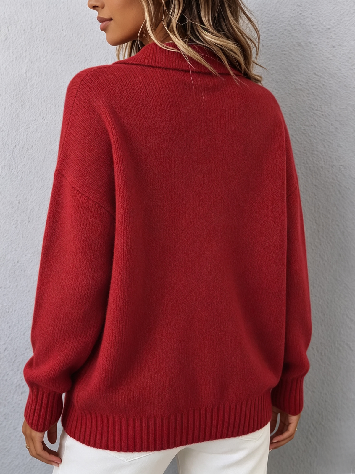 Marvelle | Maglione a Polo con Cappuccio