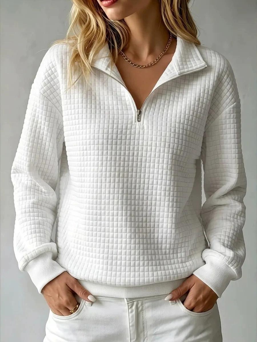 Brynmore | Pullover Casual in Maglia Waffle