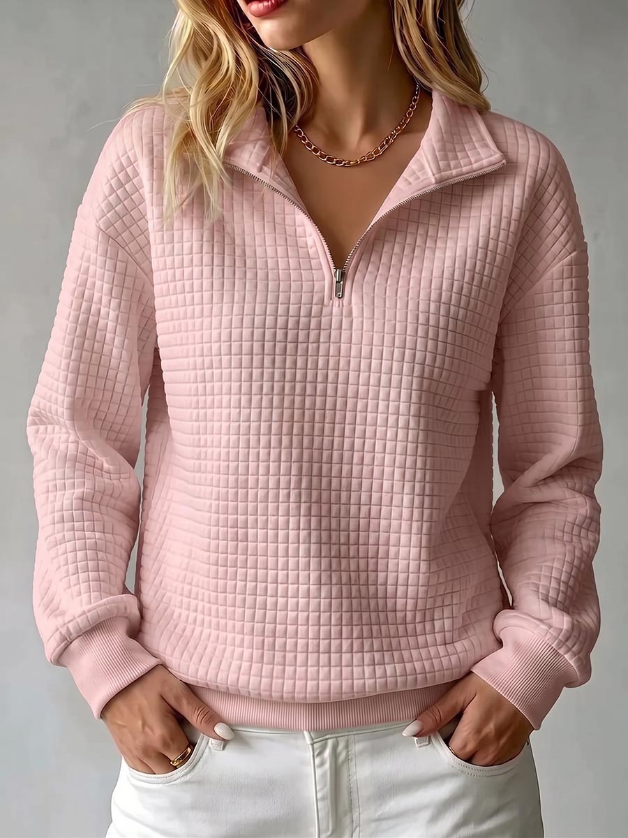 Brynmore | Pullover Casual in Maglia Waffle